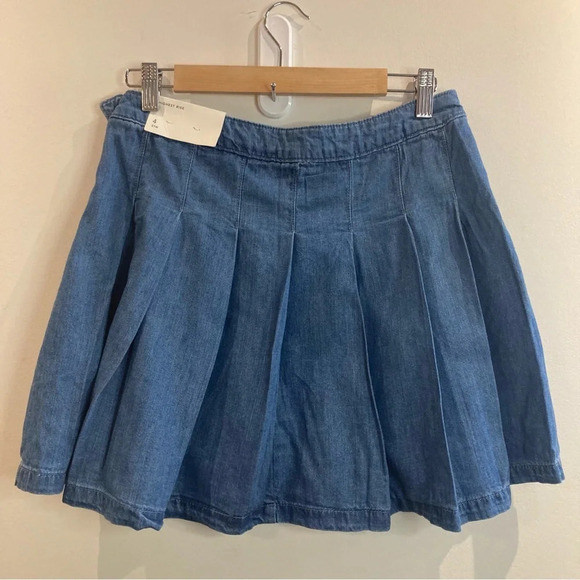 AMERICAN EAGLE Sz 4 High Rise Pleated Tennis Style Unlined Skater Skirt NEW - Picture 4 of 11